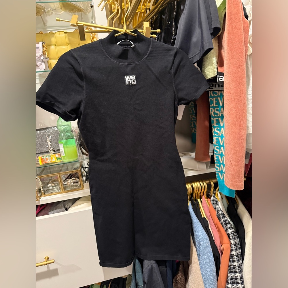 Alexander Wang Black Short Sleeve Dress